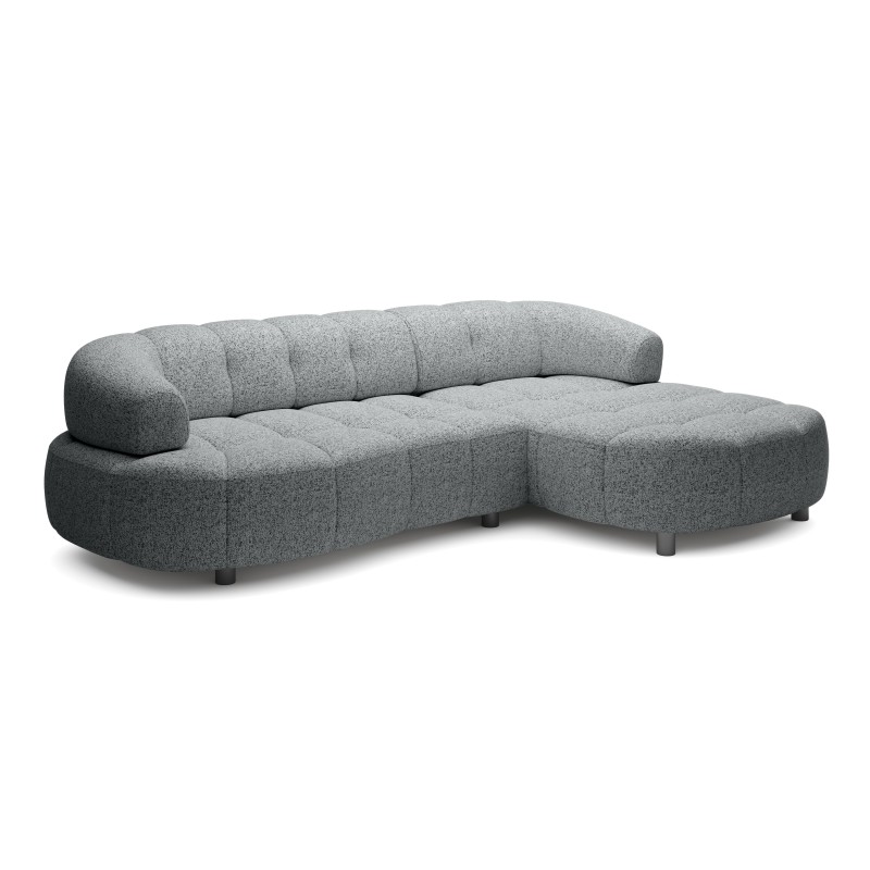 Narożnik VELPA S z elektryczną regulacją siedziska Prawostronny wolnostojący w tkaninie PUENTE 11 WERSAL