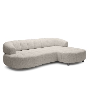 Narożnik VELPA S z elektryczną regulacją siedziska Prawostronny wolnostojący w tkaninie PUENTE 16 WERSAL