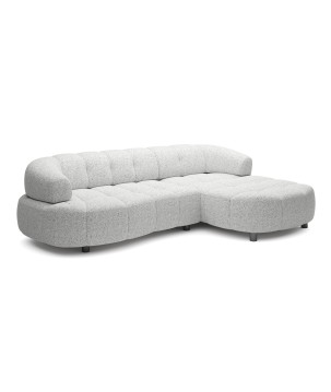 Narożnik VELPA S z elektryczną regulacją siedziska Prawostronny wolnostojący w tkaninie PUENTE 80 WERSAL