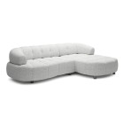 Narożnik VELPA S z elektryczną regulacją siedziska Prawostronny wolnostojący w tkaninie PUENTE 80 WERSAL