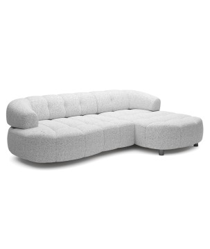 Narożnik VELPA S z elektryczną regulacją siedziska Prawostronny wolnostojący w tkaninie PUENTE 80 WERSAL