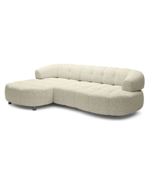 Narożnik VELPA S Lewostronny z elektryczną regulacją siedziska wolnostojący w tkaninie PUENTE 03 WERSAL