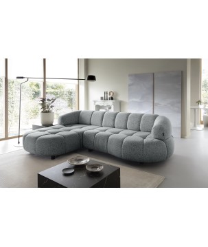 Narożnik VELPA S Lewostronny z elektryczną regulacją siedziska wolnostojący w tkaninie PUENTE 11 WERSAL