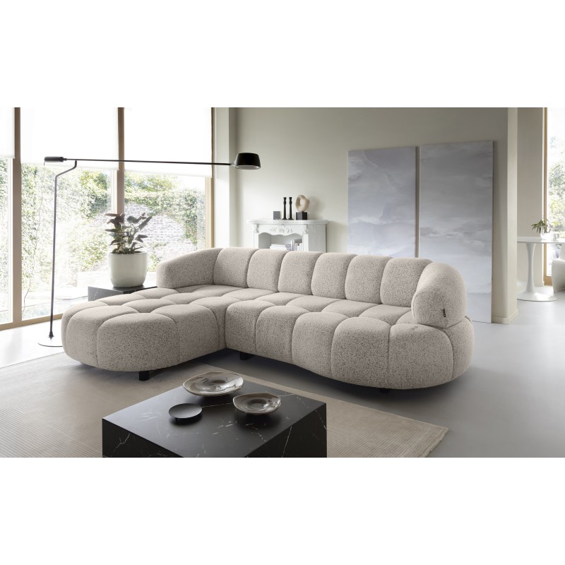 Narożnik VELPA S Lewostronny z elektryczną regulacją siedziska wolnostojący w tkaninie PUENTE 16 WERSAL