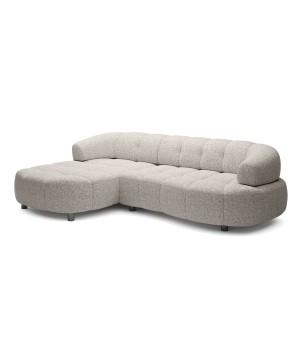 Narożnik VELPA S Lewostronny z elektryczną regulacją siedziska wolnostojący w tkaninie PUENTE 16 WERSAL