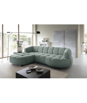 Narożnik VELPA S Lewostronny z elektryczną regulacją siedziska wolnostojący w tkaninie PUENTE 33 WERSAL