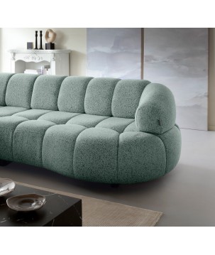 Narożnik VELPA S Lewostronny z elektryczną regulacją siedziska wolnostojący w tkaninie PUENTE 33 WERSAL