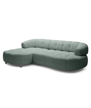 Narożnik VELPA S Lewostronny z elektryczną regulacją siedziska wolnostojący w tkaninie PUENTE 33 WERSAL