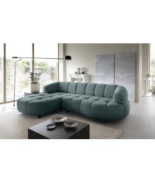 Narożnik VELPA S Lewostronny z elektryczną regulacją siedziska wolnostojący w tkaninie PUENTE 39 WERSAL