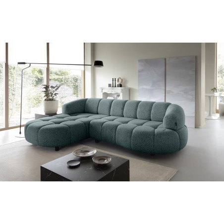 Narożnik VELPA S Lewostronny z elektryczną regulacją siedziska wolnostojący w tkaninie PUENTE 39 WERSAL