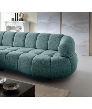 Narożnik VELPA S Lewostronny z elektryczną regulacją siedziska wolnostojący w tkaninie PUENTE 39 WERSAL