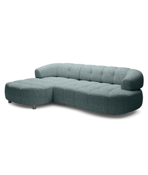 Narożnik VELPA S Lewostronny z elektryczną regulacją siedziska wolnostojący w tkaninie PUENTE 39 WERSAL