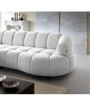 Narożnik VELPA S Lewostronny z elektryczną regulacją siedziska wolnostojący w tkaninie PUENTE 80 WERSAL