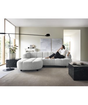 Narożnik VELPA S Lewostronny z elektryczną regulacją siedziska wolnostojący w tkaninie PUENTE 80 WERSAL