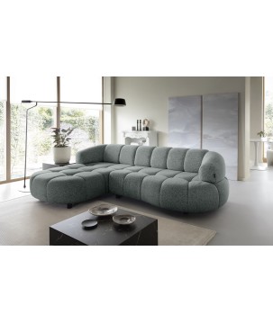 Narożnik VELPA S Lewostronny z elektryczną regulacją siedziska wolnostojący w tkaninie PUENTE 92 WERSAL