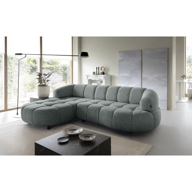 Narożnik VELPA S Lewostronny z elektryczną regulacją siedziska wolnostojący w tkaninie PUENTE 92 WERSAL