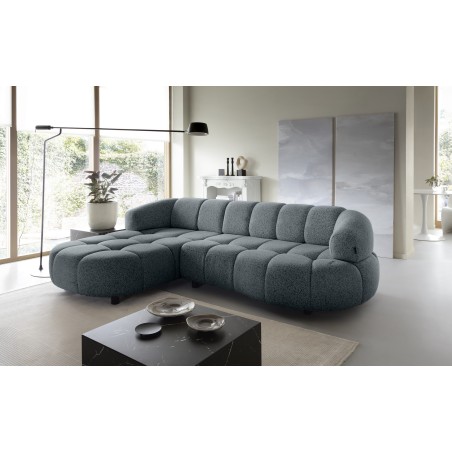 Narożnik VELPA S Lewostronny z elektryczną regulacją siedziska wolnostojący w tkaninie PUENTE 94 WERSAL