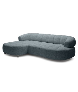 Narożnik VELPA S Lewostronny z elektryczną regulacją siedziska wolnostojący w tkaninie PUENTE 94 WERSAL