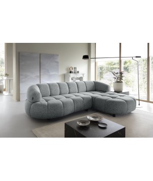 Narożnik VELPA S Prawostronny z elektryczną regulacją siedziska wolnostojący w tkaninie PUENTE 11 WERSAL