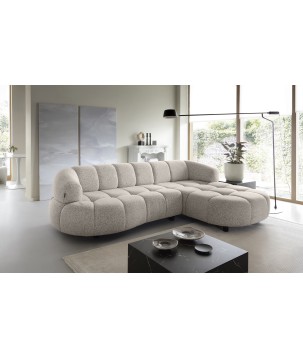 Narożnik VELPA S Prawostronny z elektryczną regulacją siedziska wolnostojący w tkaninie PUENTE 16 WERSAL