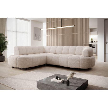 Narożnik VELPA L z elektryczną regulacją siedziska Lewostronny w tkaninie JAGUAR 02 WERSAL