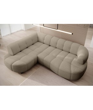 Narożnik VELPA L z elektryczną regulacją siedziska Lewostronny w tkaninie JAGUAR 04 WERSAL