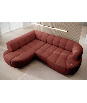 Narożnik VELPA L z elektryczną regulacją siedziska Lewostronny w tkaninie JAGUAR 09 WERSAL