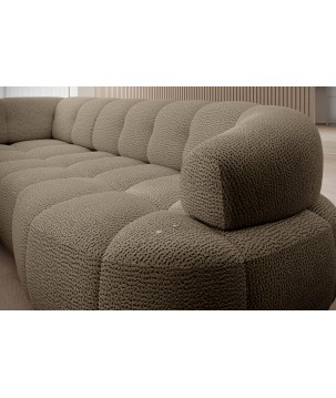 Narożnik VELPA L z elektryczną regulacją siedziska Prawostronny w tkaninie JAGUAR 08 WERSAL