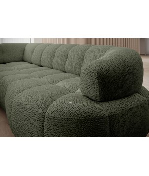 Narożnik VELPA L z elektryczną regulacją siedziska Prawostronny w tkaninie JAGUAR 12 WERSAL