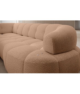 Narożnik VELPA L z elektryczną regulacją siedziska Prawostronny w tkaninie JAGUAR 17 WERSAL