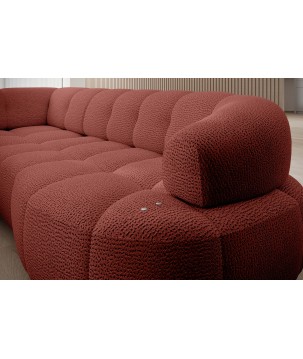 Narożnik VELPA L Lewostronny z elektryczną regulacją siedziska w tkaninie JAGUAR 09 WERSAL