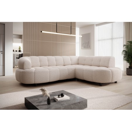 Narożnik VELPA L Prawostronny z elektryczną regulacją siedziska w tkaninie JAGUAR 02 WERSAL