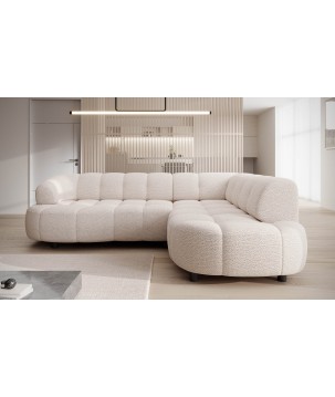 Narożnik VELPA L Prawostronny z elektryczną regulacją siedziska w tkaninie JAGUAR 02 WERSAL