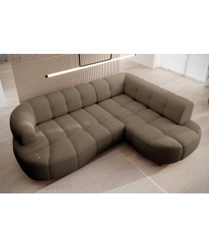 Narożnik VELPA L Prawostronny z elektryczną regulacją siedziska w tkaninie JAGUAR 08 WERSAL