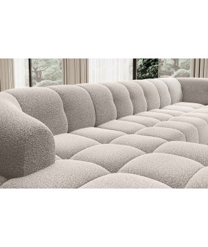 Narożnik VELPA XL Lewostronny z elektryczną regulacją siedziska w tkaninie LOOP 03 WERSAL