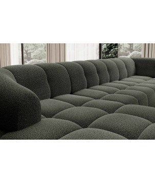 Narożnik VELPA XL Lewostronny z elektryczną regulacją siedziska w tkaninie LOOP 12 WERSAL