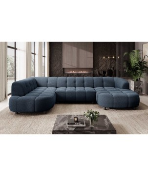 Narożnik VELPA XL Lewostronny z elektryczną regulacją siedziska w tkaninie LOOP 14 WERSAL