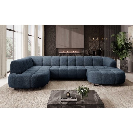 Narożnik VELPA XL Lewostronny z elektryczną regulacją siedziska w tkaninie LOOP 14 WERSAL