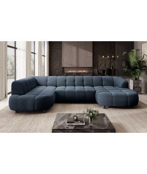 Narożnik VELPA XL Lewostronny z elektryczną regulacją siedziska w tkaninie LOOP 14 WERSAL