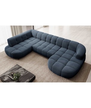 Narożnik VELPA XL Lewostronny z elektryczną regulacją siedziska w tkaninie LOOP 14 WERSAL