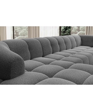 Narożnik VELPA XL Lewostronny z elektryczną regulacją siedziska w tkaninie LOOP 17 WERSAL