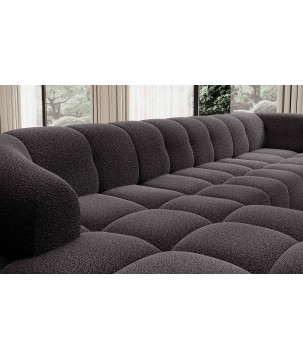 Narożnik VELPA XL Lewostronny z elektryczną regulacją siedziska w tkaninie LOOP 19 WERSAL