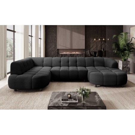 Narożnik VELPA XL Lewostronny z elektryczną regulacją siedziska w tkaninie LOOP 20 WERSAL