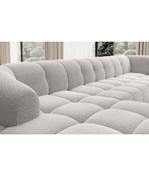 Narożnik VELPA XL Prawostronny z elektryczną regulacją siedziska w tkaninie LOOP 01 WERSAL