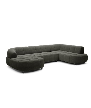 Narożnik VELPA XL Prawostronny z elektryczną regulacją siedziska w tkaninie LOOP 12 WERSAL