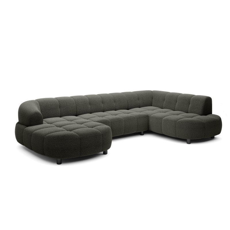 Narożnik VELPA XL Prawostronny z elektryczną regulacją siedziska w tkaninie LOOP 12 WERSAL