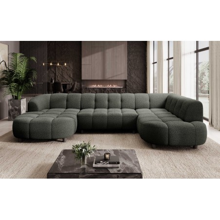 Narożnik VELPA XL Prawostronny z elektryczną regulacją siedziska w tkaninie LOOP 12 WERSAL