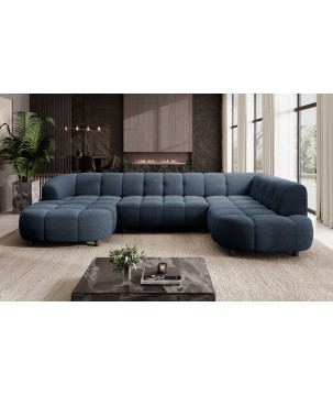 Narożnik VELPA XL Prawostronny z elektryczną regulacją siedziska w tkaninie LOOP 14 WERSAL