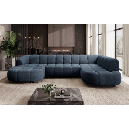 Narożnik VELPA XL Prawostronny z elektryczną regulacją siedziska w tkaninie LOOP 14 WERSAL