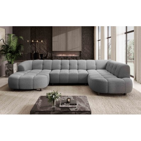 Narożnik VELPA XL Prawostronny z elektryczną regulacją siedziska w tkaninie LOOP 17 WERSAL